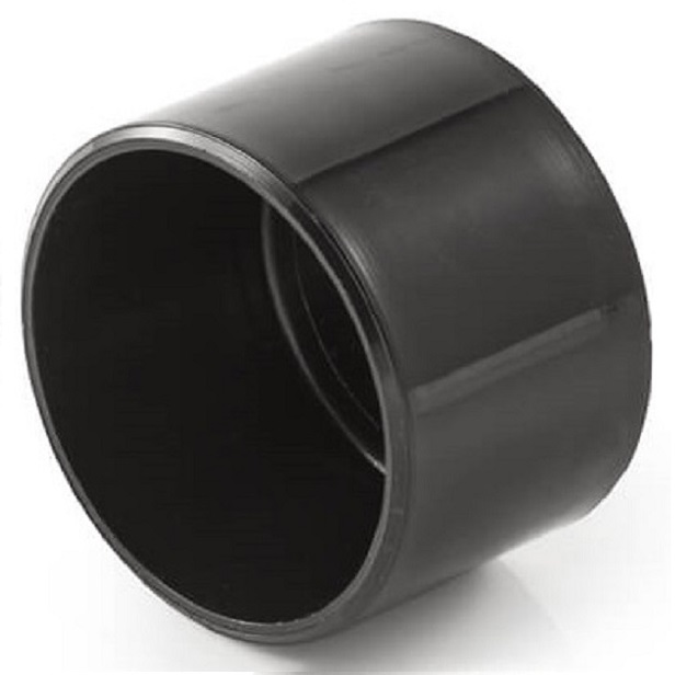 40mm - 1.5 inch Black Solvent Weld Socket Cap WS45B